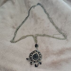 Elegant Black Pendant Necklace